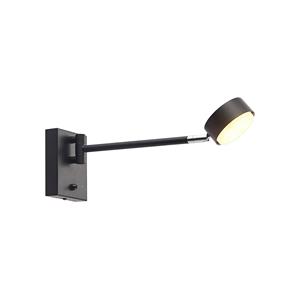 Lindby Kaylou LED wandlamp, uitgestrekt, zwart