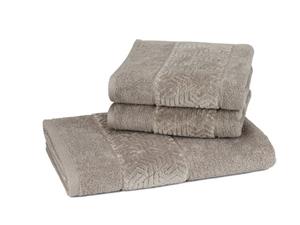 My cocooning Handtuch Set »Safira« (3-tlg), 2 Handtücher/1 Duschtuch aus gekämmter Baumwolle mit Velours-Borte