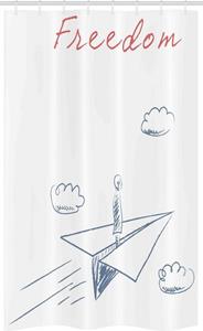 Abakuhaus Duschvorhang »Badezimmer Deko Set aus Stoff mit Haken« Breite 120 cm, Höhe 180 cm, Abenteuer Paper Plane Skizze