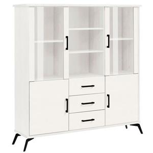 Home affaire Highboard Lisa, mit Metallgriffen, Höhe 154 cm