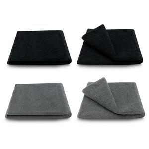 ARLI Handtuch Set »Handtuch 100% Baumwolle 4 Handtücher 2 x anthrazit + 2 schwarz Set Serie aus hochwertigem Rohstoff Frottier klassischer Design elegant schlicht modern praktisch mit Handt