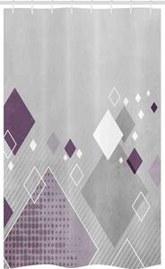 Abakuhaus Duschvorhang »Badezimmer Deko Set aus Stoff mit Haken« Breite 120 cm, Höhe 180 cm, Abstrakt Bunte Quadrate Dots