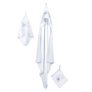 Roba Handtuch Set »Frottee 3-teilig, Kapuzenhandtuch, Handtuch 30 x 30 cm, Waschlappen«