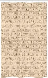 Abakuhaus Duschvorhang »Badezimmer Deko Set aus Stoff mit Haken« Breite 120 cm, Höhe 180 cm, ägyptisch Dated Hieroglyphics