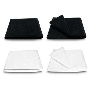ARLI Handtuch Set »Handtuch 100% Baumwolle 4 Handtücher 2 x weiß 2 schwarz Set Serie aus hochwertigem Rohstoff Frottier klassischer Design elegant schlicht modern praktisch mit Handtu
