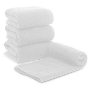 ARLI Handtuch Set »4 x  Handtuch weiss - 100% Baumwolle (4er Set)« (Set, 4-tlg), 4 x  Handtuch weiss - 100% Baumwolle (4er Set)