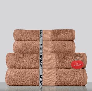 Sitheim-Europe Handtuch Set »KING TUT Handtücher aus 100% ägyptischer Baumwolle 4-teiliges Handtuchset« (Spar-Set, 4-tlg), Edel, kuschelweich, langlebig, 100% premium ägypti