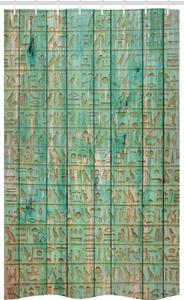 Abakuhaus Duschvorhang »Badezimmer Deko Set aus Stoff mit Haken« Breite 120 cm, Höhe 180 cm, Ägypten Altes hölzernes Brett