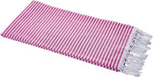 Carenesse Hamamtuch »Streifen pink 90 x 180 cm leichtes Handtuch Pestemal Fouta Strandtuch«, sehr leichtes Hamam Handtuch extrem kleines Packmaß für Backpacker