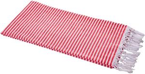Carenesse Hamamtuch »Streifen rot 90 x 180 cm leichtes Handtuch Pestemal Fouta Strandtuch«, sehr leichtes Hamam Handtuch extrem kleines Packmaß für Backpacker