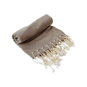 Mitienda Hamamtuch »Handgewebtes Handtuch, Fouta beige aus Baumwolle«