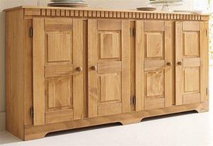 Home affaire Sideboard Lisa, aus schönem massivem Kiefernholz, wahlweise mit 3 oder 4 Türen erhältlich