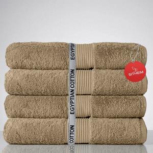 Sitheim-Europe Handtuch Set »GIZA LINE I aus 100% Baumwolle (Spar-Set, 4-tlg) Duschtuchset« (Spar-set, 4-tlg), 100% premium ägyptische Baumwolle, langlebig