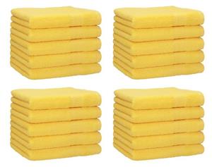 Betz Gästehandtücher »20 Stück Gästehandtücher Premium 100% Baumwolle Gästetuch-Set 30x50 cm Farbe gelb«