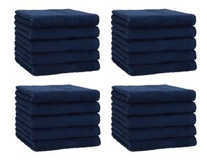 Betz Gästehandtücher »20 Stück Gästehandtücher Premium 100%Baumwolle Gästetuch-Set 30x50 cm Farbe dunkelblau«
