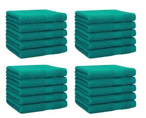 Betz Gästehandtücher »20 Stück Gästehandtücher Premium 100%Baumwolle Gästetuch-Set 30x50 cm Farbe smaragdgrün«