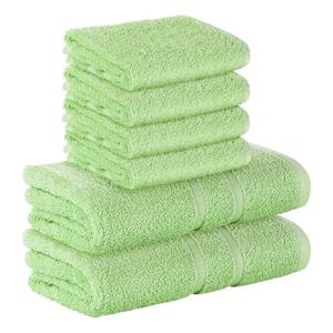 StickandShine Handtuch Set »4x Gästehandtuch 2x Handtücher als SET in verschiedenen Farben (6 Teilig) 100% Baumwolle 500 GSM Frottee 6er Handtuch Pack« (Sparset), 100% Baumwolle 