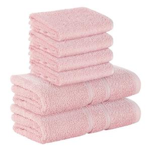 StickandShine Handtuch Set »4x Gästehandtuch 2x Handtücher als SET in verschiedenen Farben (6 Teilig) 100% Baumwolle 500 GSM Frottee 6er Handtuch Pack« (Sparset), 100% Baumwolle 
