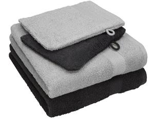 Betz Handtuch Set »4 tlg. Handtuch Set HAPPY Pack 100% Baumwolle 2 Handtücher 2 Waschhandschuhe«