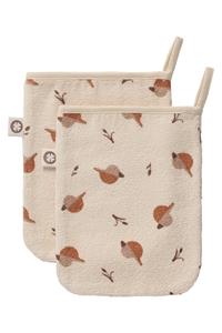 Noppies Waschlappen Printed duck terry wash cloths Indian Tan