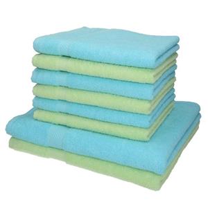 Betz Handtuch Set »8-TLG. Handtuch-Set Palermo 100% Baumwolle 2 Duschtücher 6 Handtücher Farbe grün und türkis«