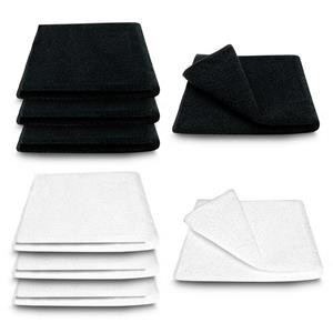 ARLI Handtuch Set »Handtuch 100% Baumwolle 8 Handtücher 4 x weiß 4 schwarz Set Serie aus hochwertigem Rohstoff Frottier klassischer Design elegant schlicht modern praktisch mit Handtu