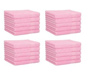 Betz Gästehandtücher »20 Stück Gästehandtücher PALERMO 100% Baumwolle Größe 30x50 cm Farbe Rosé« (20-St)