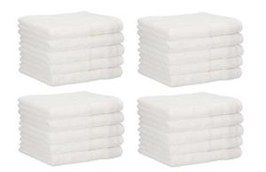 Betz Gästehandtücher »20 Stück Gästehandtücher PALERMO 100% Baumwolle Größe 30x50 cm Farbe Weiß« (20-St)