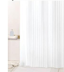 Clever-Kauf-24 Duschvorhang »Textil-Duschvorhang Hilton weiß BxH 180x200cm, « Breite 180 cm (1-tlg)