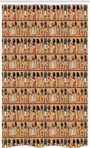 Abakuhaus Duschvorhang »Badezimmer Deko Set aus Stoff mit Haken« Breite 120 cm, Höhe 180 cm, ägyptisch Ägyptologie Cartoon