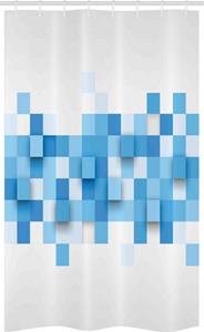 Abakuhaus Duschvorhang »Badezimmer Deko Set aus Stoff mit Haken« Breite 120 cm, Höhe 180 cm, Abstrakt 3D-Mosaic Geometric