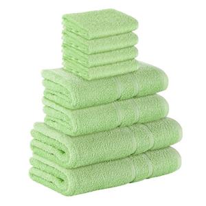 StickandShine Handtuch Set »4x Gästehandtuch 2x Handtücher 2x Duschtücher als SET in verschiedenen Farben (8 Teilig) 100% Baumwolle 500 GSM Frottee 8er Handtuch Pack« (Spar-