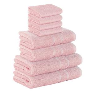StickandShine Handtuch Set »4x Gästehandtuch 2x Handtücher 2x Duschtücher als SET in verschiedenen Farben (8 Teilig) 100% Baumwolle 500 GSM Frottee 8er Handtuch Pack« (Spar-