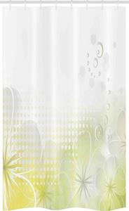 Abakuhaus Duschvorhang »Badezimmer Deko Set aus Stoff mit Haken« Breite 120 cm, Höhe 180 cm, Abstrakt Bubbles Blumen