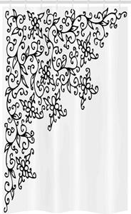 Abakuhaus Duschvorhang »Badezimmer Deko Set aus Stoff mit Haken« Breite 120 cm, Höhe 180 cm, Abstrakt Blumenvignette Entwurf