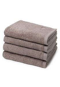 Ross Handtuch Set »Vita« (Spar-Set, 4-tlg), 4 X Handtuch - im Set - Baumwolle - Weich und saugstark, Hautfreundliches und pflegeleichtes Material, Mit Logo-Stickerei