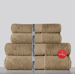 Sitheim-Europe Handtuch Set »GIZA LINE Handtücher aus 100% ägyptischer Baumwolle 4-teiliges Handtuchset« (4-tlg), 100% premium ägyptische Baumwolle