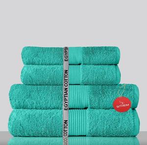 Sitheim-Europe Handtuch Set »GIZA LINE Handtücher aus 100% ägyptischer Baumwolle 4-teiliges Handtuchset« (Spar-Set, 4-tlg), 100% premium ägyptische Baumwolle