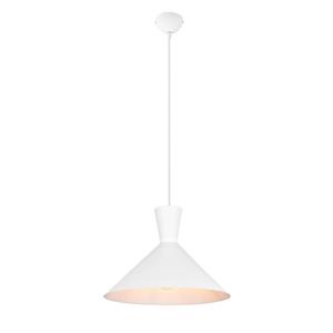 Reality Leuchten Hanglamp Enzo, 1-lamp, Ø 35 cm, wit