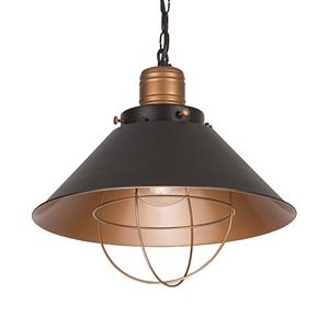 Nowodvorski Lighting Hanglamp Garret I in donkerbruin/koper Ø 34cm