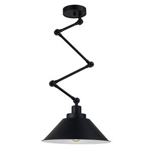 Nowodvorski Lighting Hanglamp Pantograph met scharnierophanging, zwart