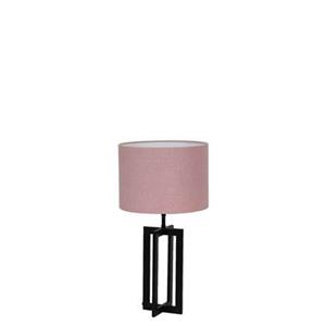 Light & Living Tafellamp Mace/Livigno - Zwart/Roze - Ø30x56cm