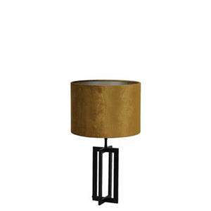 Light & Living Tafellamp Mace/Gemstone - Zwart/Goud - Ø30x56cm