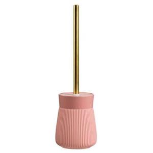 Leen Bakker Toiletborstel Mariska - roze - 40xØ12 cm