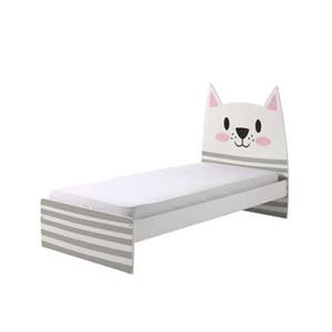 OCTAsmart Vipack bed Cat - wit/grijs - 204x121x99 cm