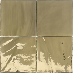 Dune Ceramics Wandtegel Dune Tabarca 15x15 cm Glossy Gold 