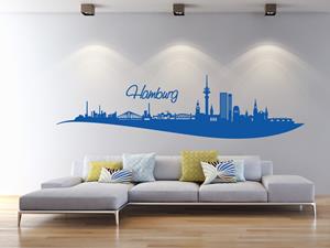 Klebefieber Wandtattoo Architektur & Skyline Skyline Hamburg