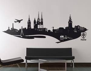 Klebefieber Wandtattoo Architektur & Skyline No.AC5 Skyline Halle