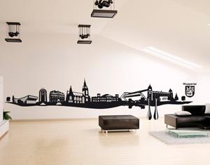 Klebefieber Wandtattoo Architektur & Skyline No.AC10 Wuppertal Skyline