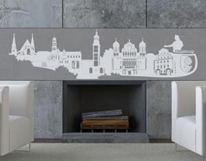 Klebefieber Wandtattoo Architektur & Skyline No.KS5 Skyline Augsburg Wandtattoo